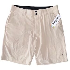 Smartwool Mens XXL Dune Khaki 8" Inseam‎ Wicking Unlined Shorts NWT